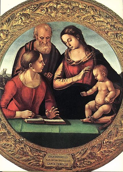 The Holy Family with Saint